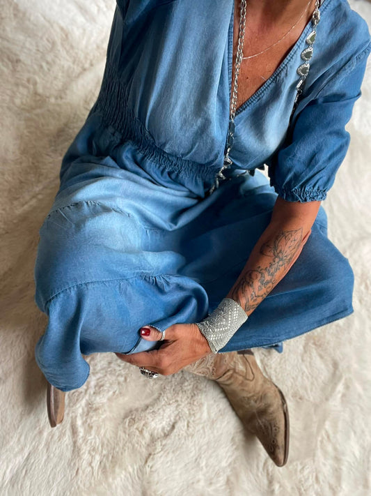 Robe cache cœur lyocel Jill