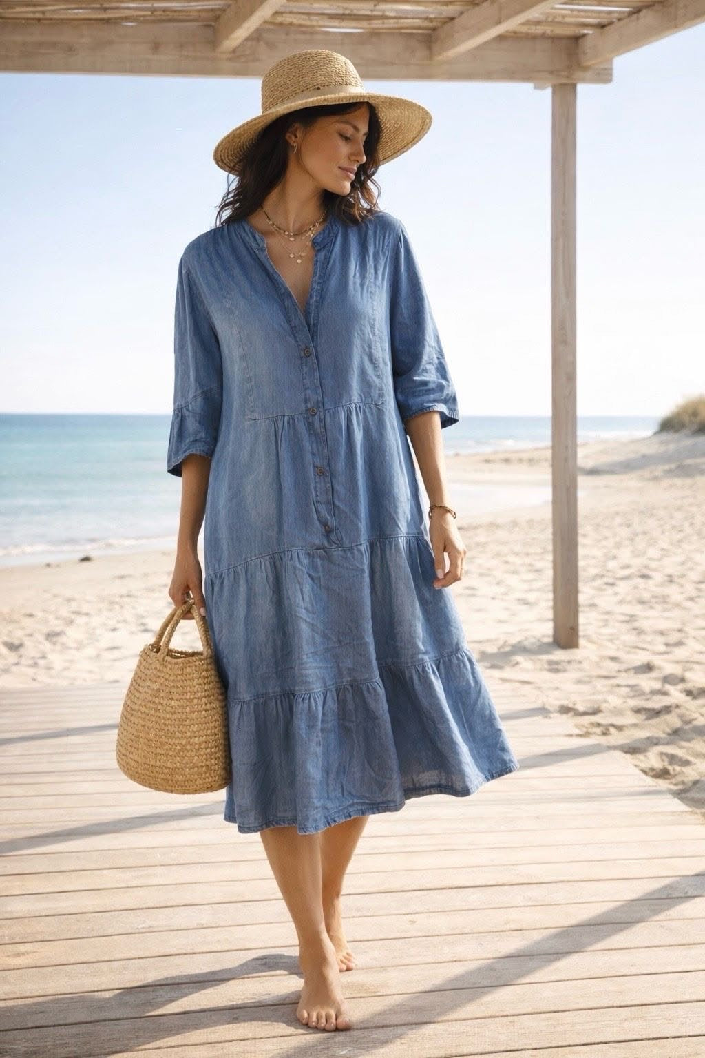 Robe lyocel BLUE