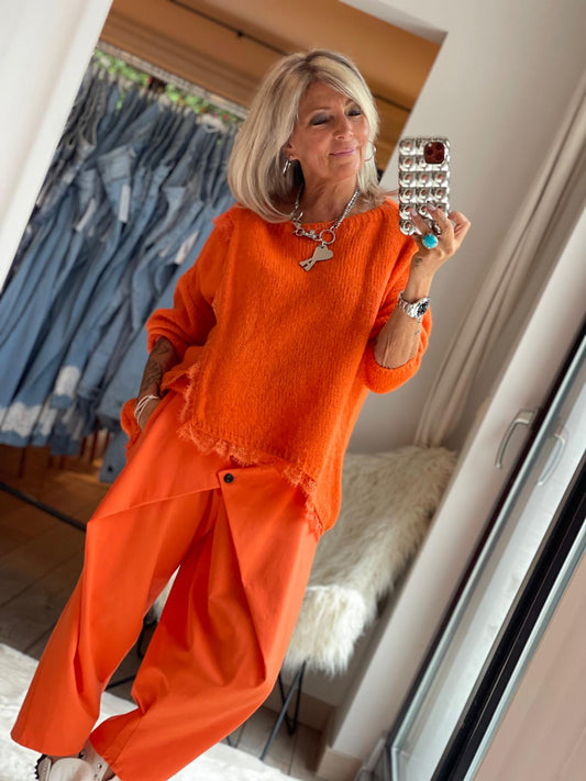 Pantalon croisé stretch