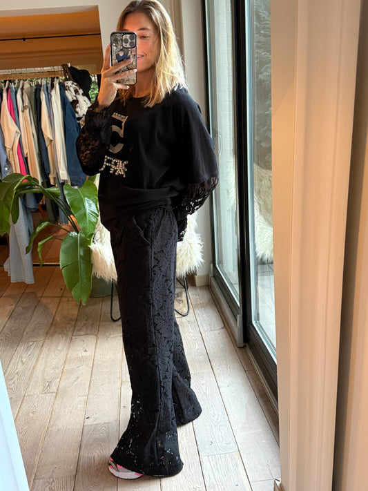 Pantalon dentelle
