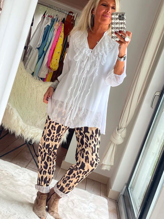 Pantalon satiné Léo