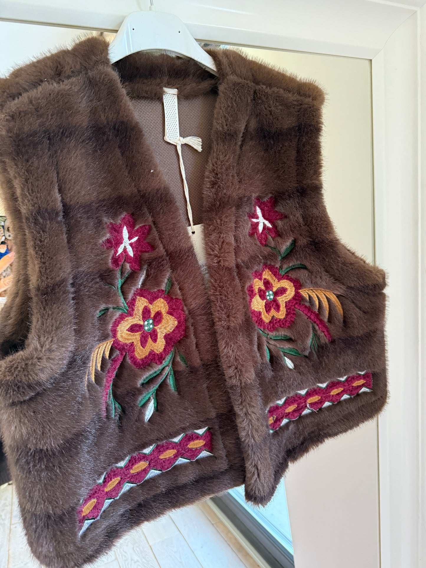 Gilet fourrure synthétique