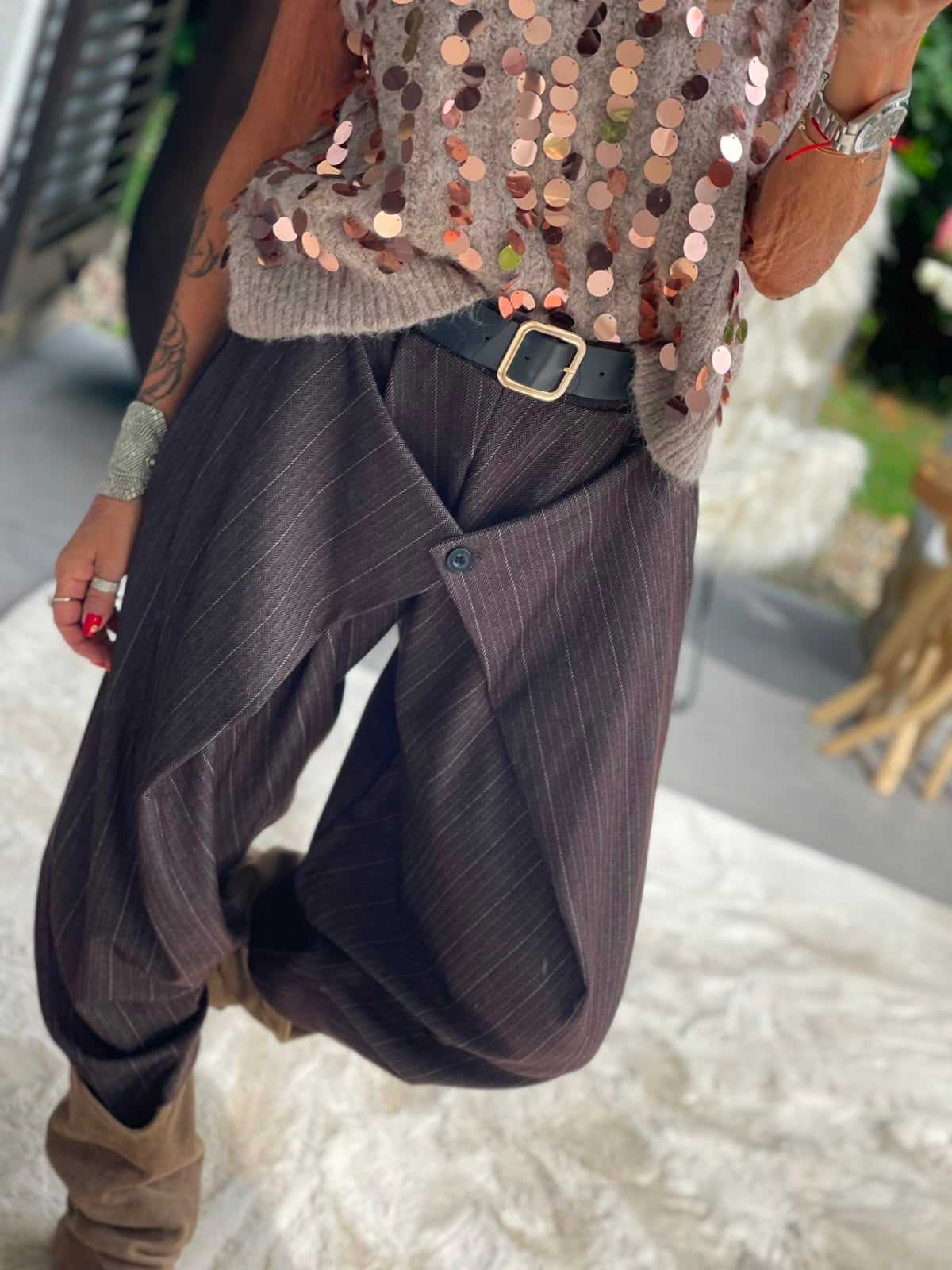 Pantalon croisé Amir