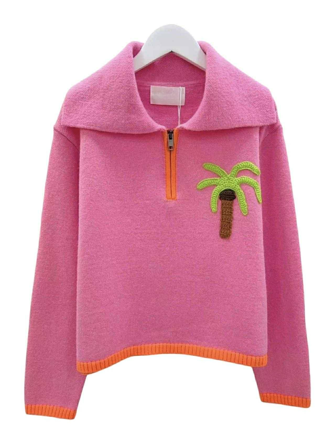 Pull palmier avec cashmere