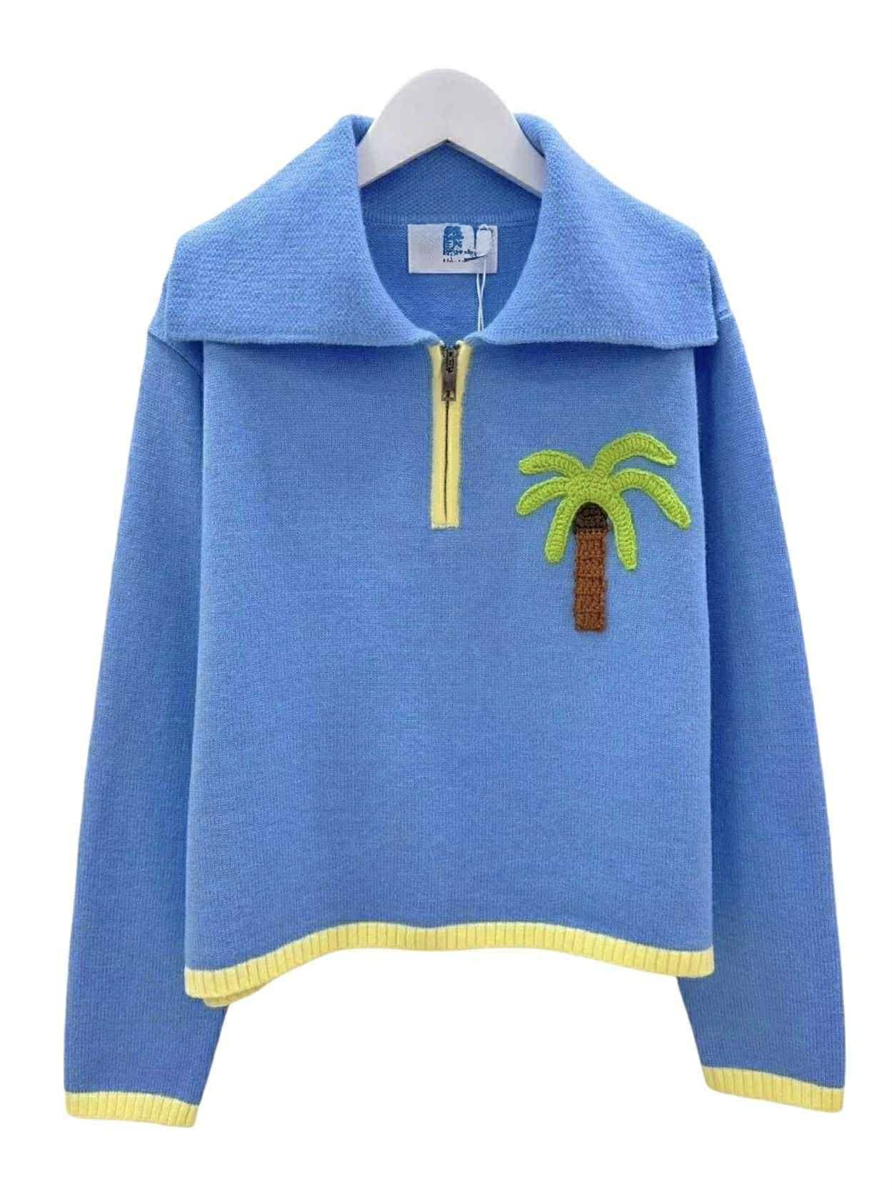 Pull palmier avec cashmere