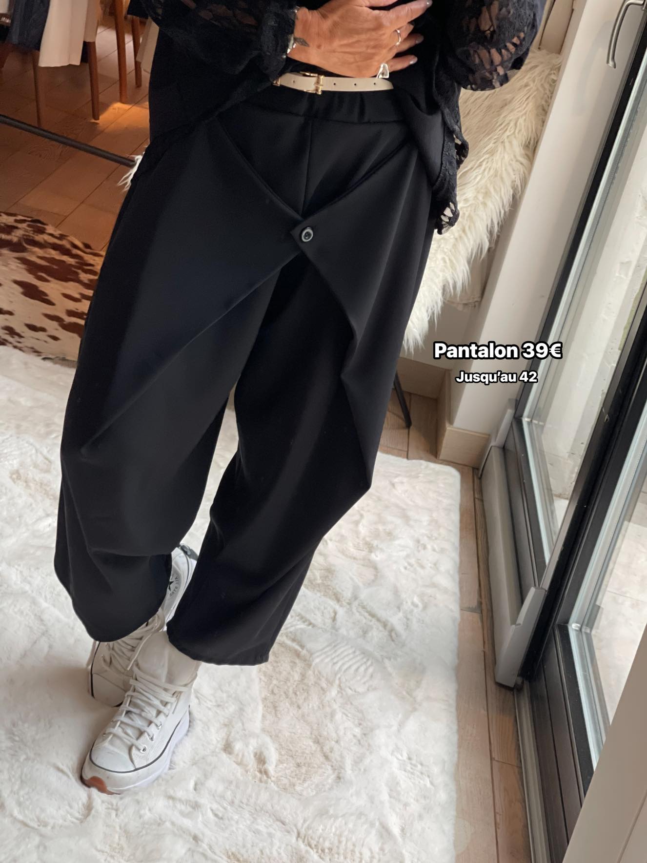 Pantalon croisé fluide