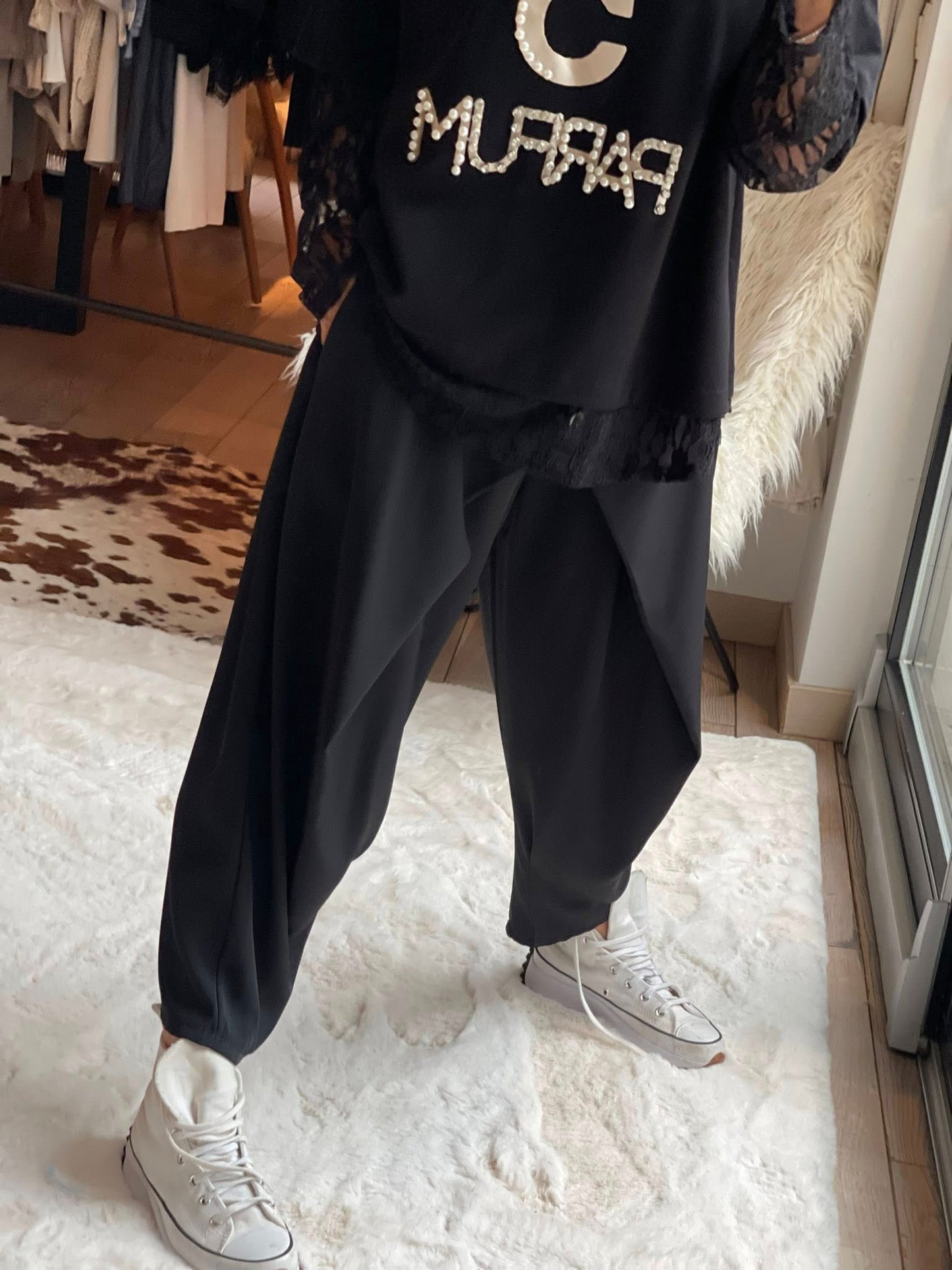 Pantalon croisé fluide