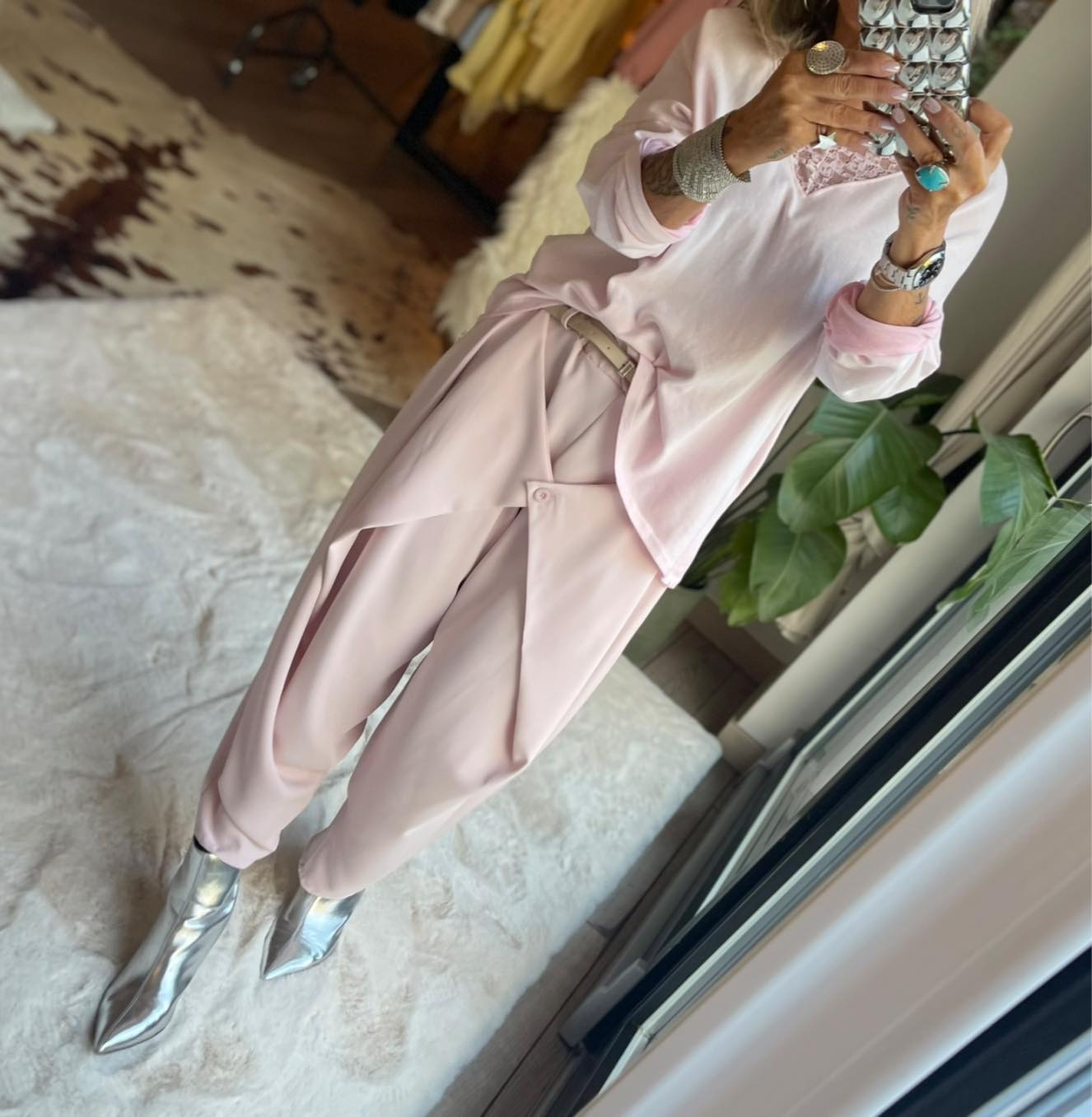 Pantalon croisé fluide