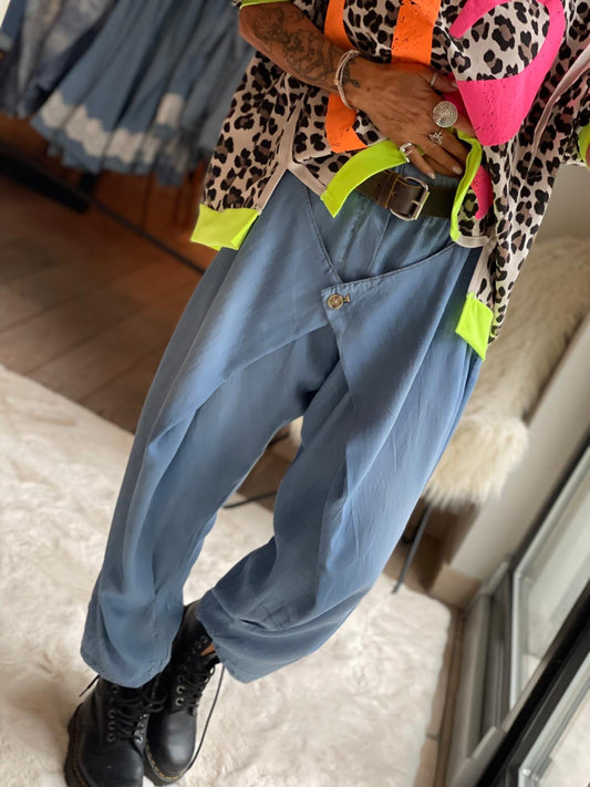 Pantalon croisé lyocell