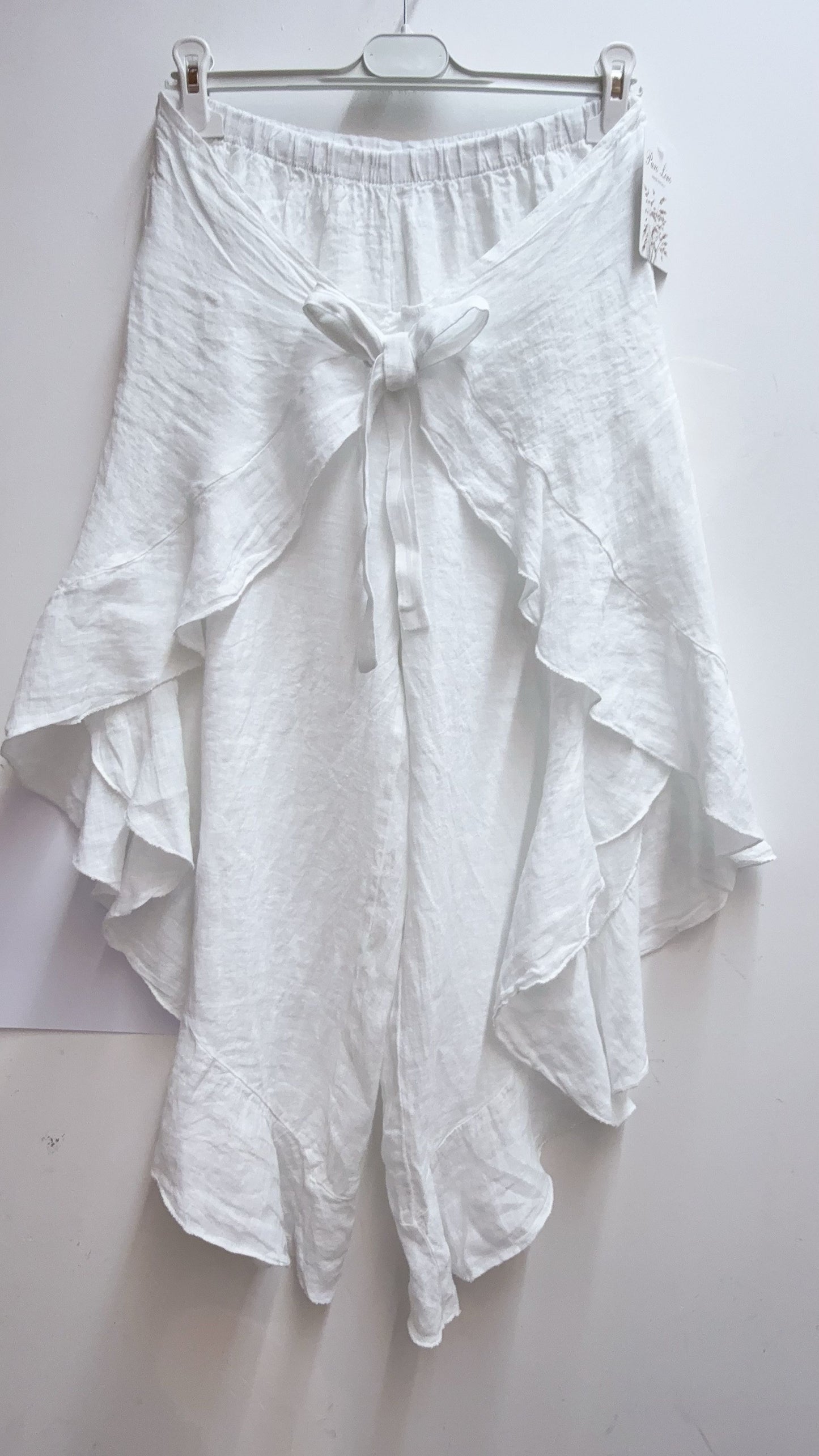 Pantalon croisé Lin coco