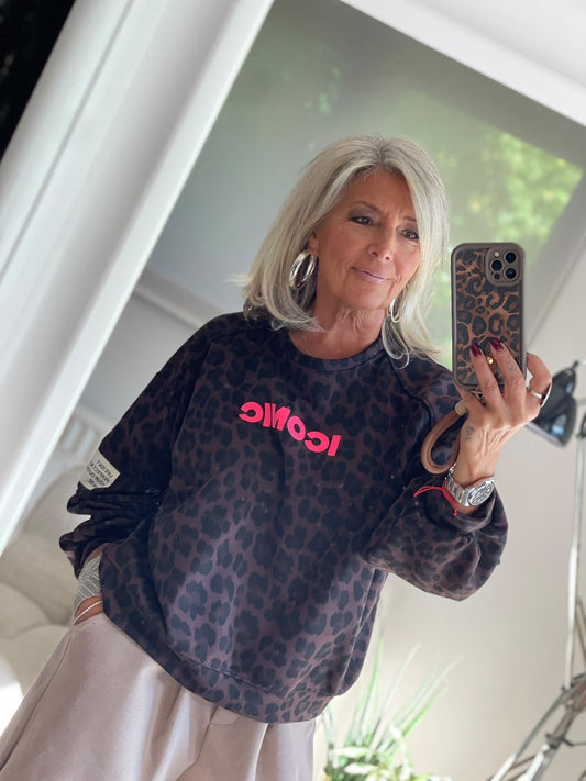 Sweat shirt ICONIC léopard