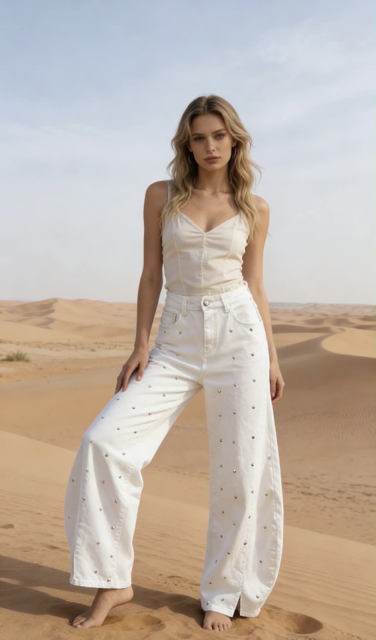 Jean blanc Alicia