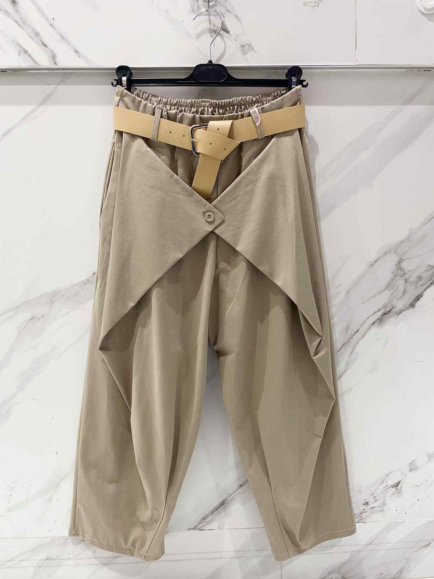 Pantalon croisé stretch