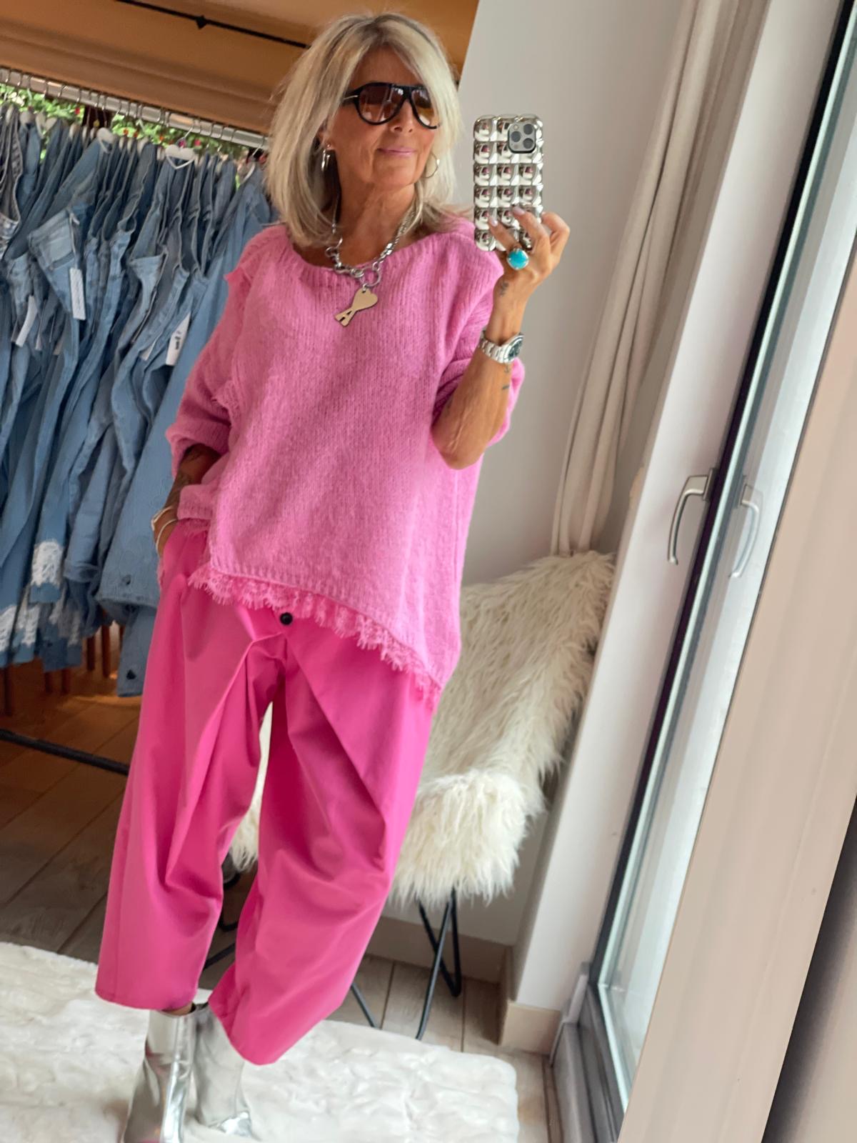 Pantalon croisé stretch