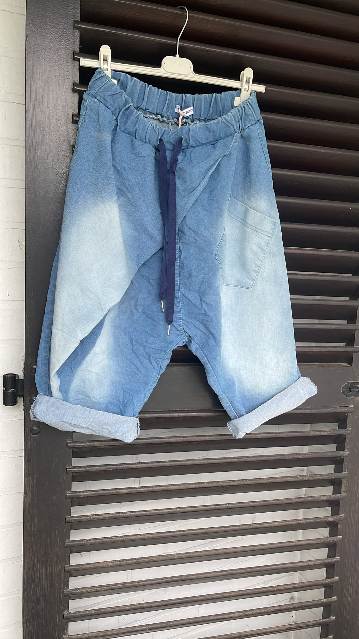 Short croisé jeans