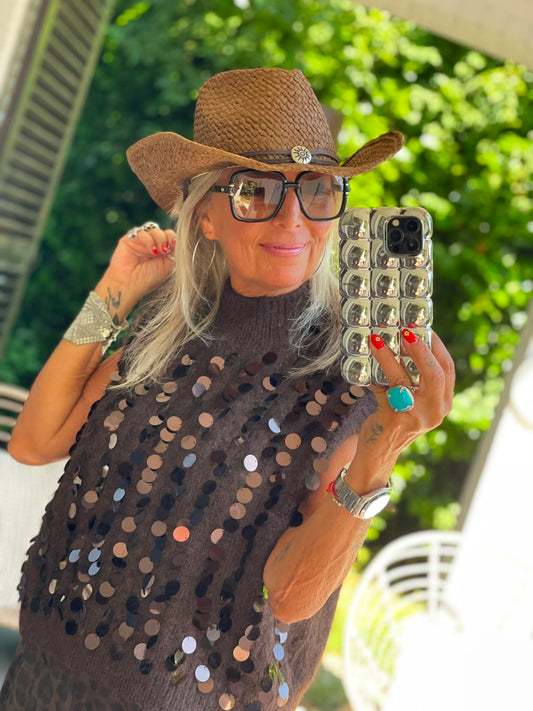 Pull paillettes Lou