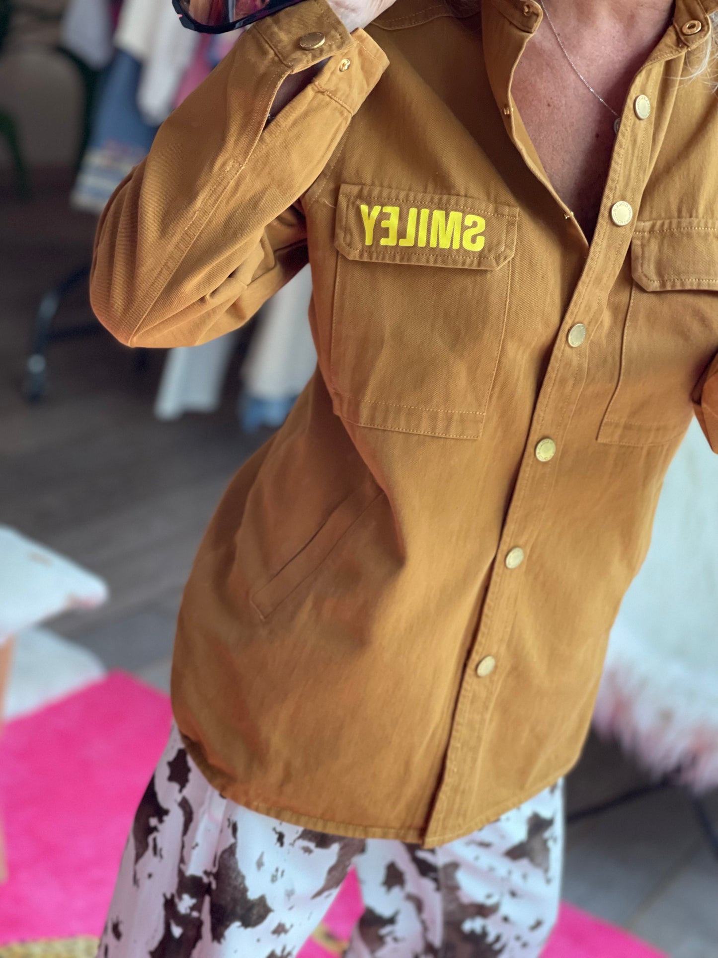 Veste surchemise Smiley