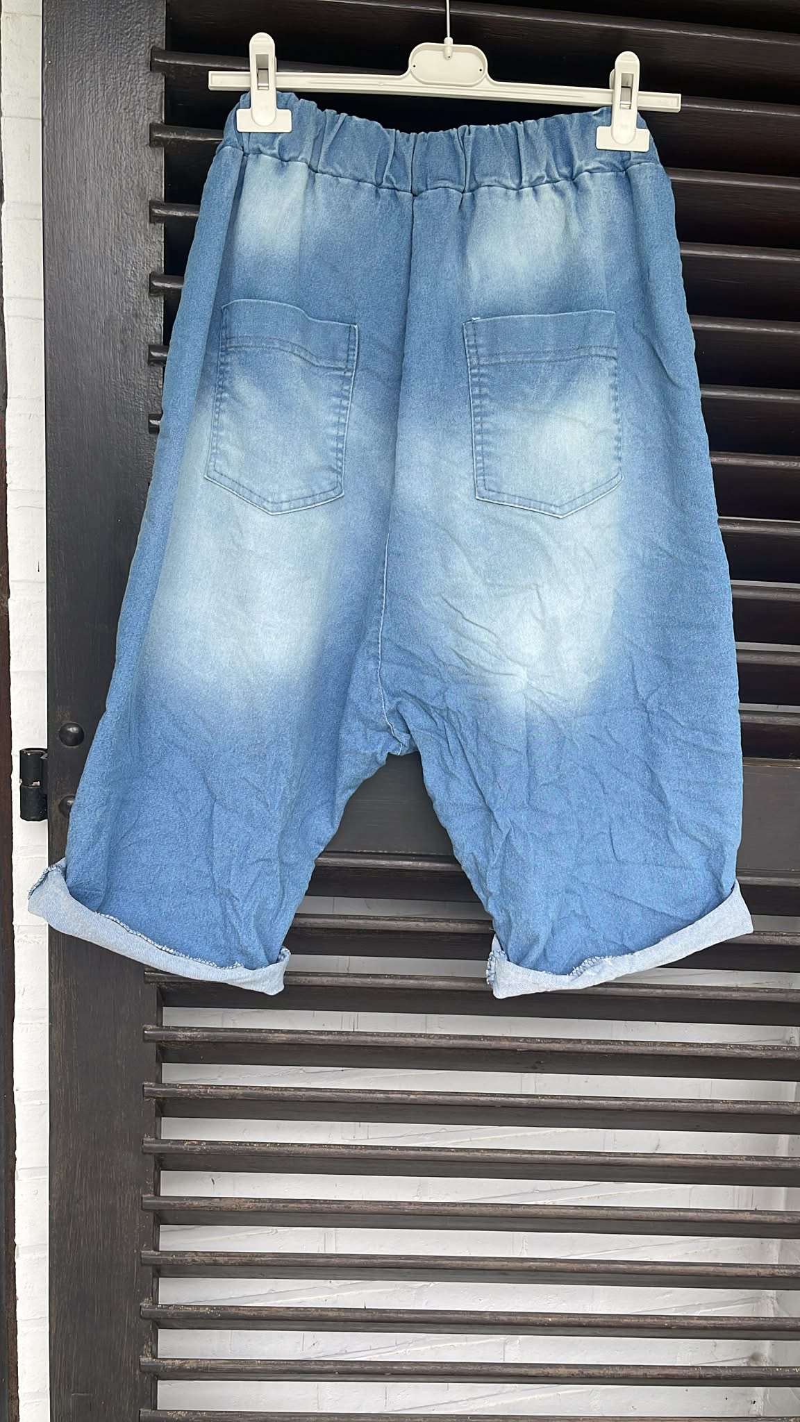 Short croisé jeans