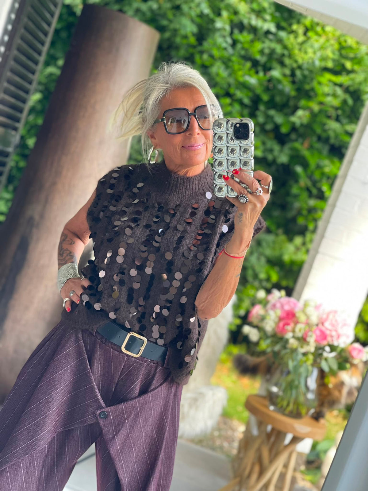 Pull paillettes Lou