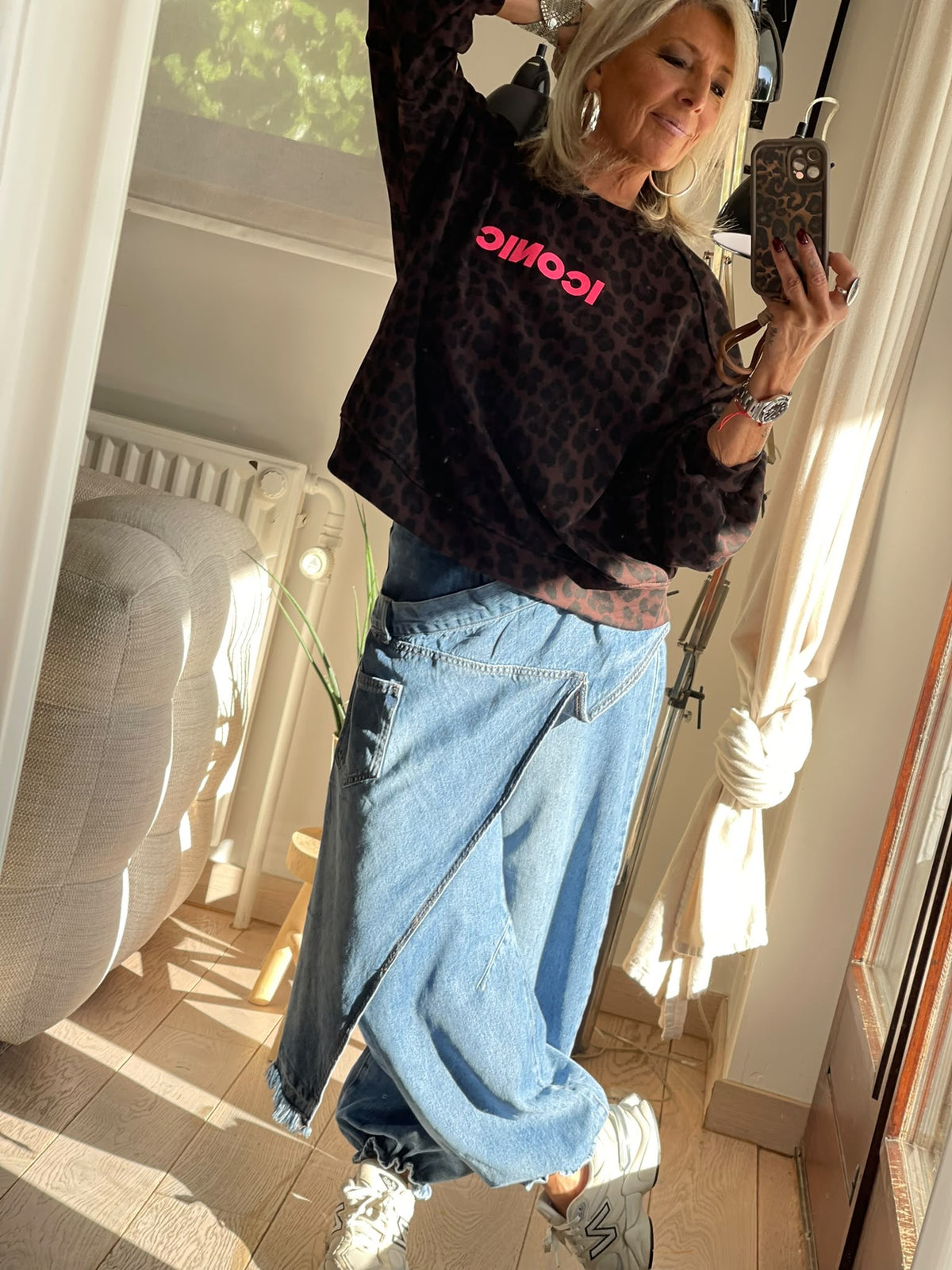 Sweat shirt ICONIC léopard