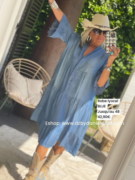 Robe lyocel BLUE