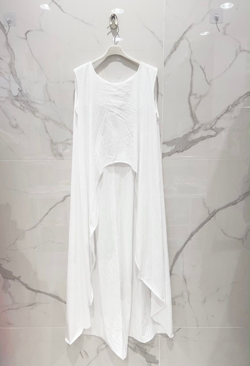 Tee shirt asymétrique maxi