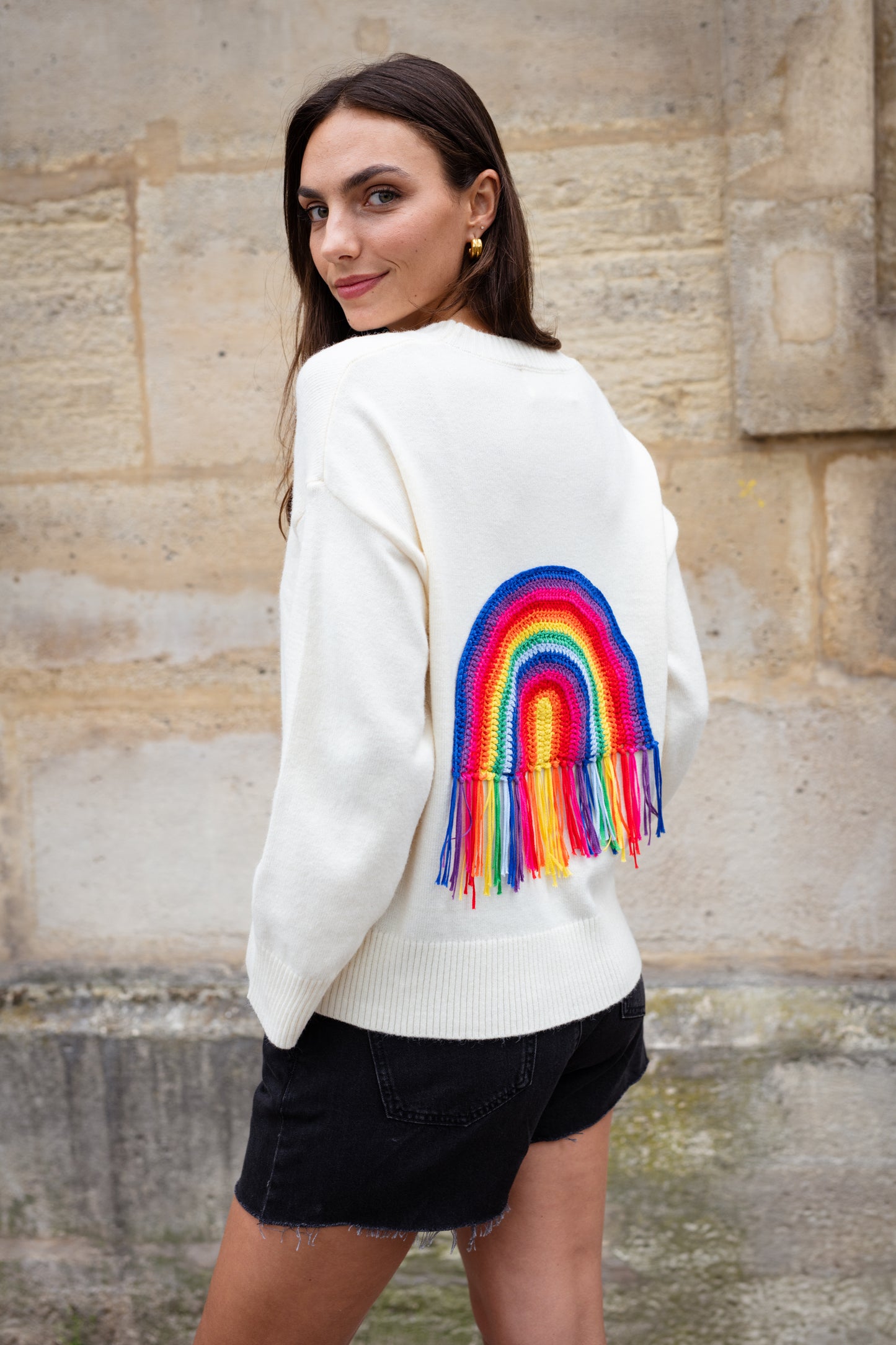 Pull Rainbow avec Cashmere