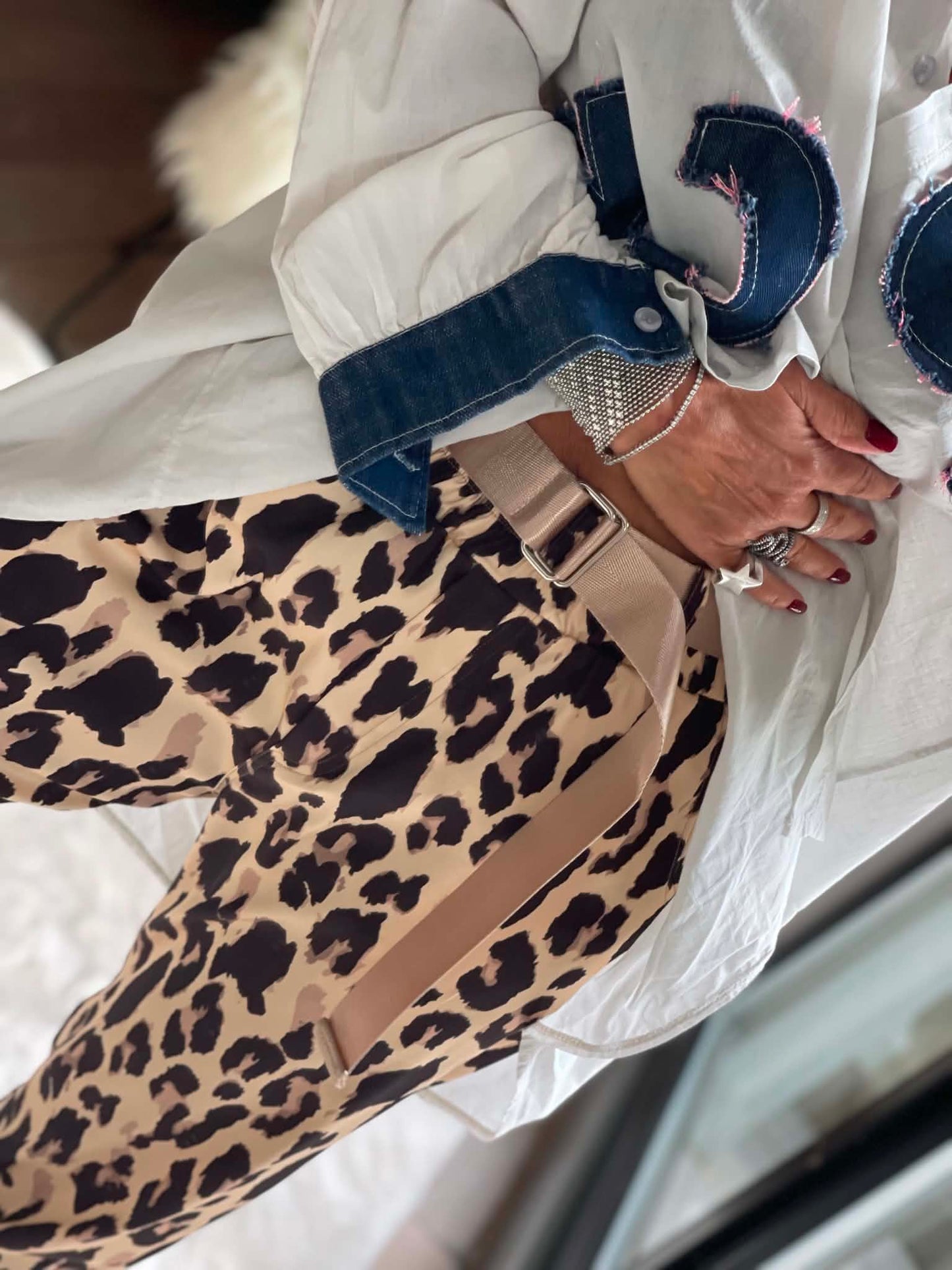 Pantalon satiné Léo