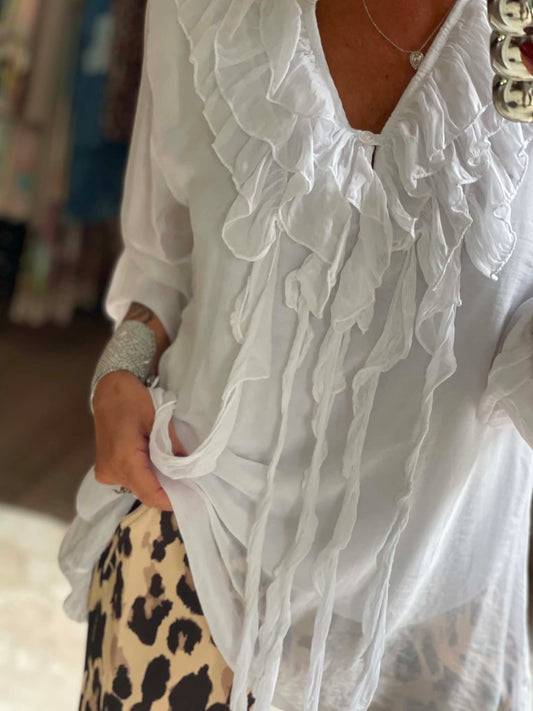 Tunique jabot princesse