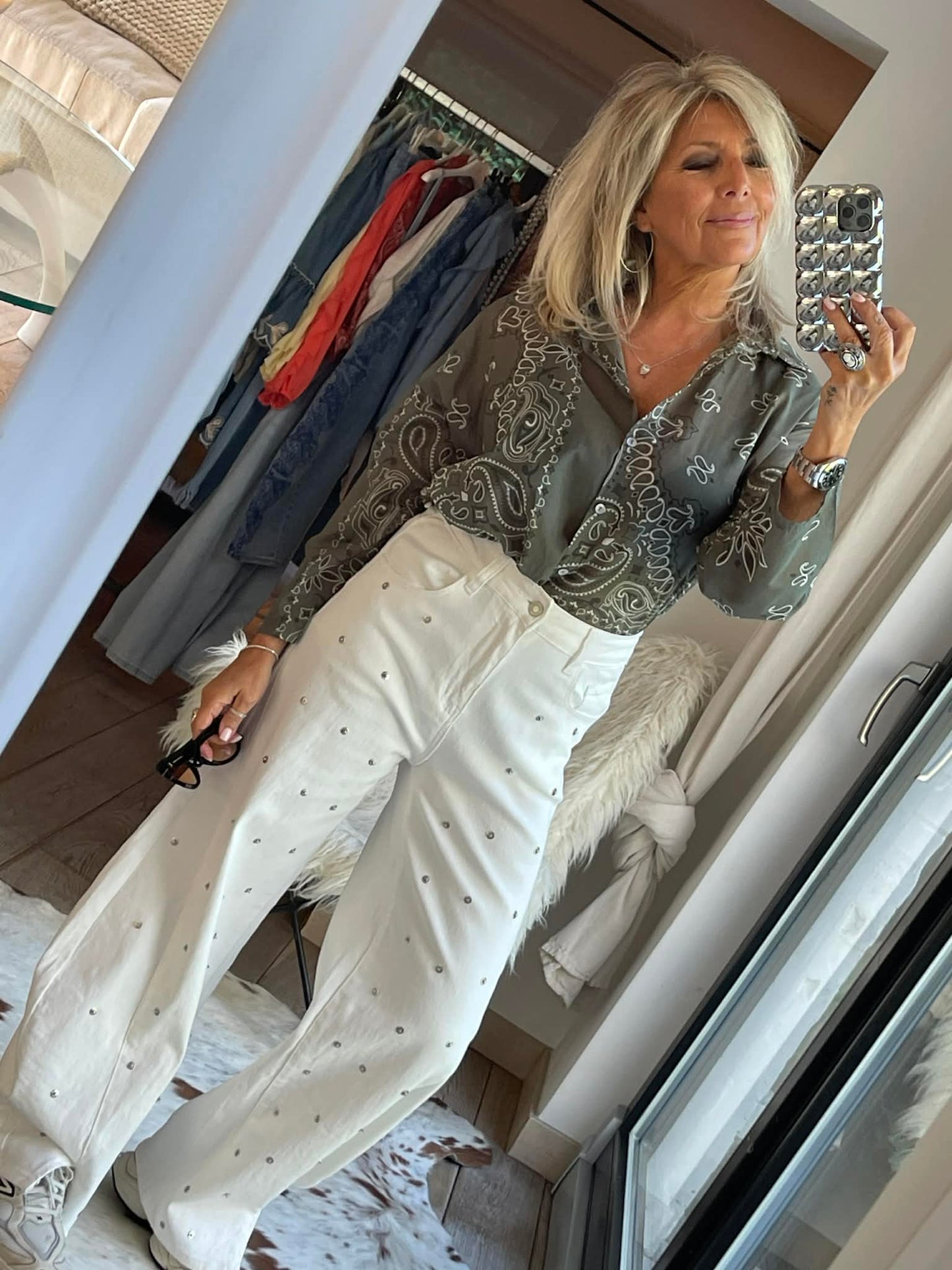 Jean blanc Alicia