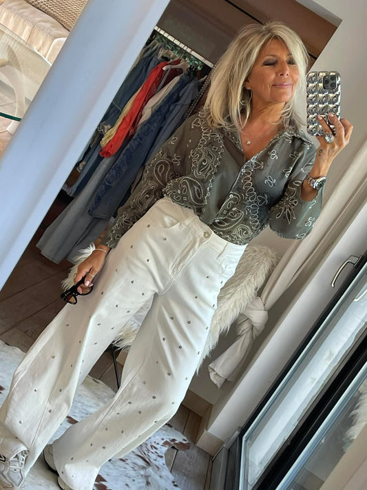Jean blanc Alicia
