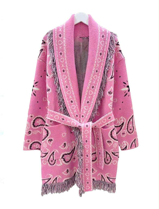 Veste bandana avec cashmere