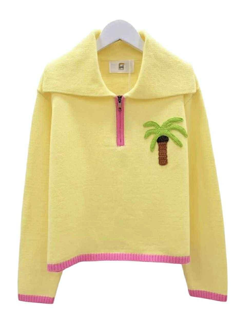 Pull palmier avec cashmere